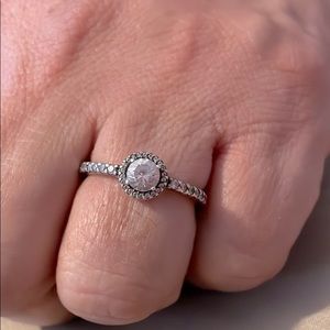 Pandora Sparkle Halo Ring